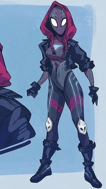 ai character: SKZ-spider girl background