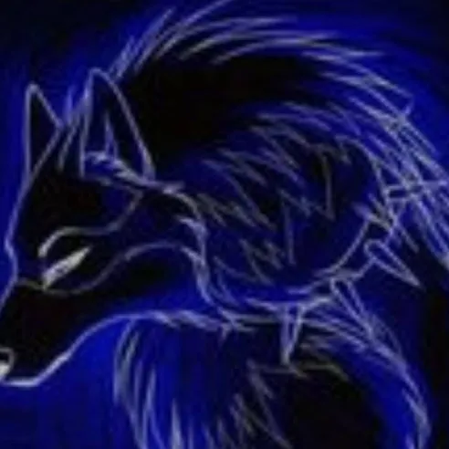 chat with ai character: the blue king wolf