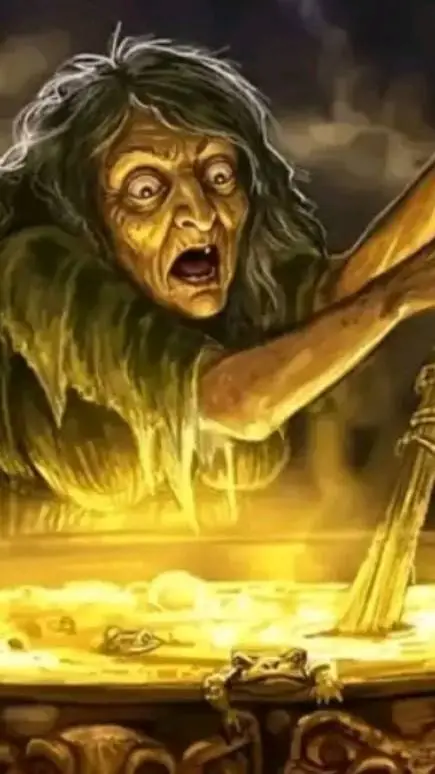 ai character: witch witch  background