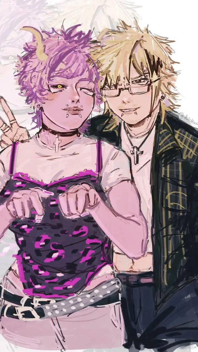 ai character: mina x denki  background