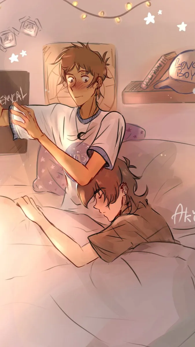 ai character: klance voltron background