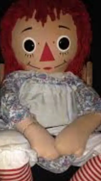 ai character: Annabella doll  background
