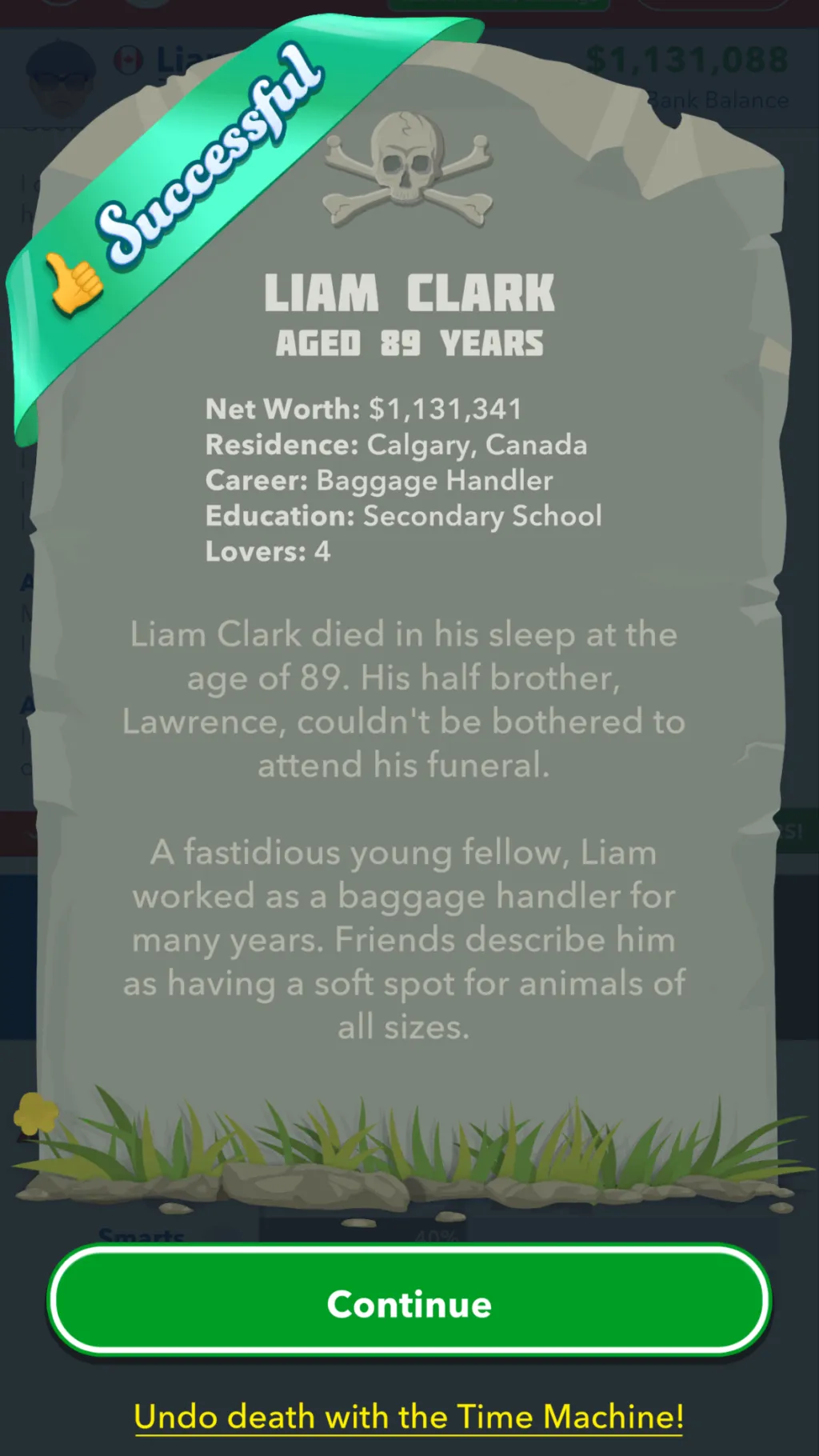 ai character: Liam Clark background