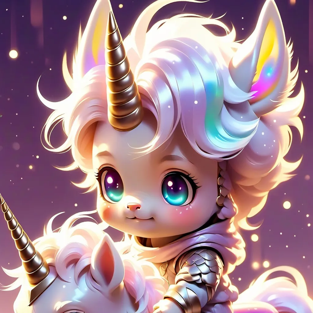 chat with ai character: Lost baby unicorn 
