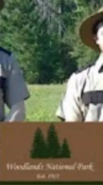 ai character: woodlands park! background