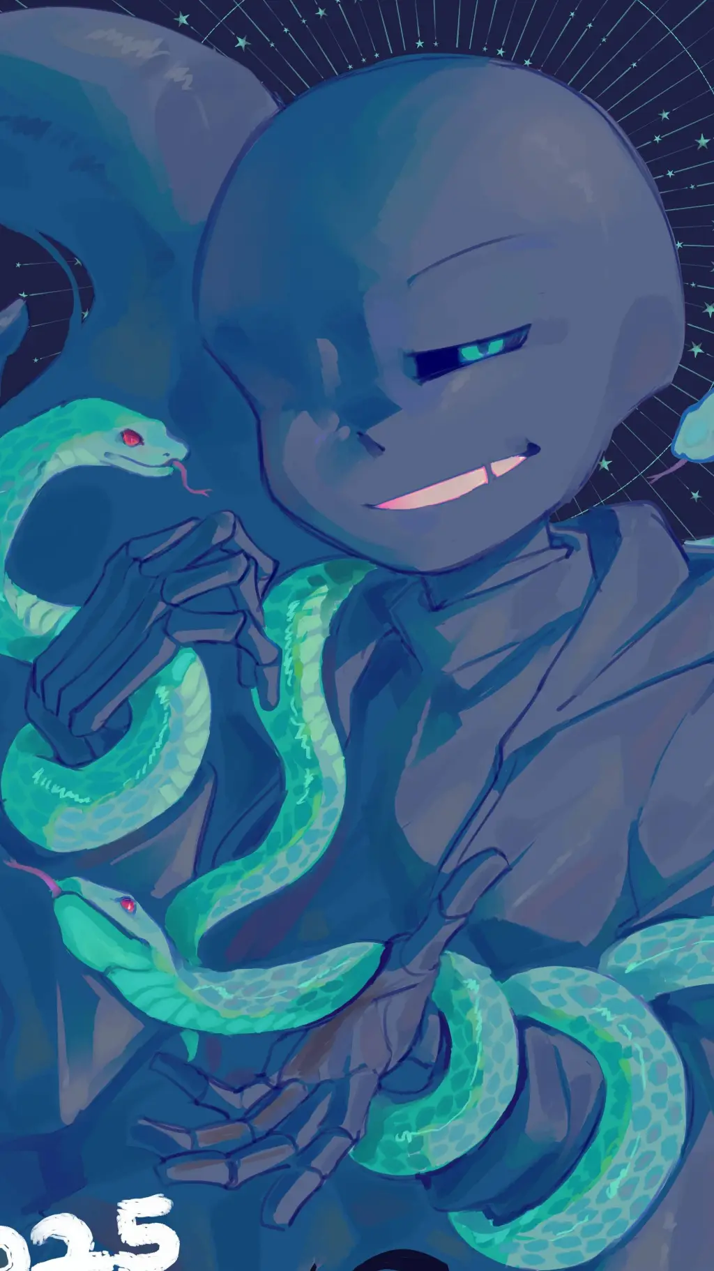 ai character: NIGHTMARE SANS!! background