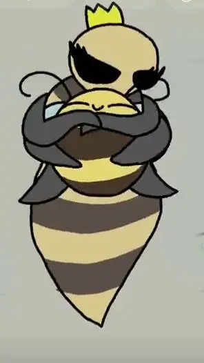 ai character: Buzzy Bee Queen background