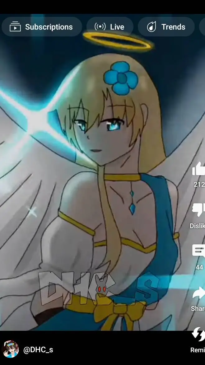 ai character: Angle crystal  background