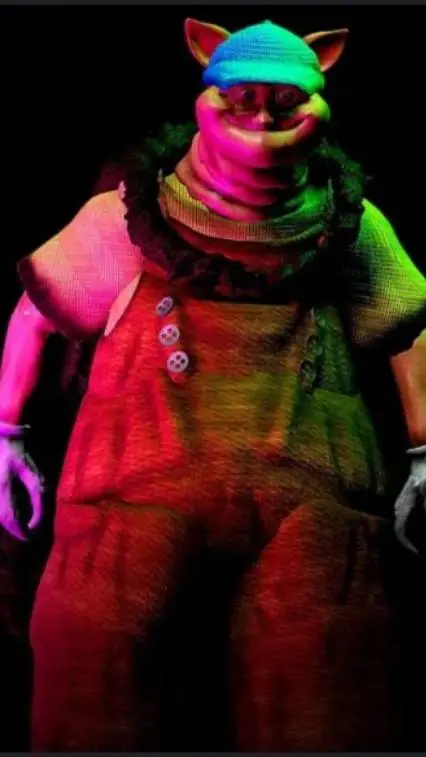 ai character: uncle Samsonite  background