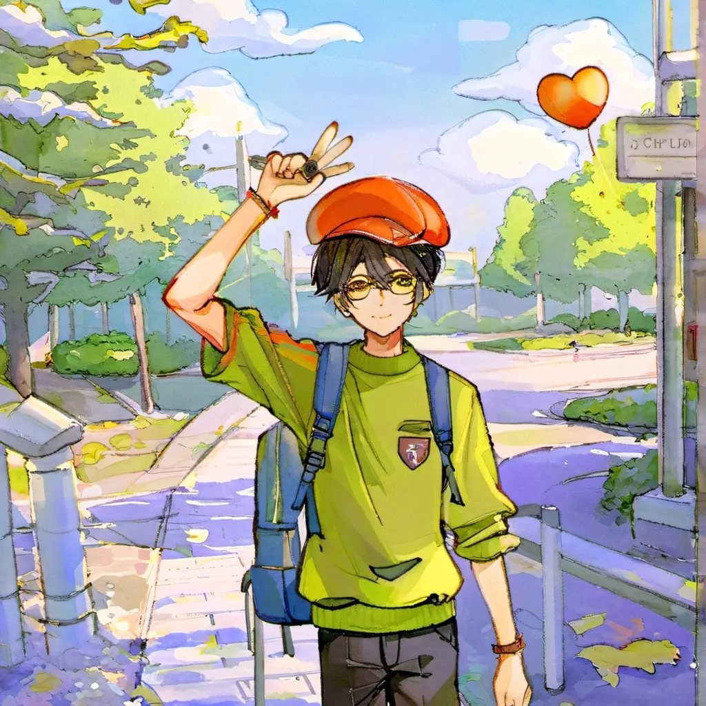 chat with ai character: My real School