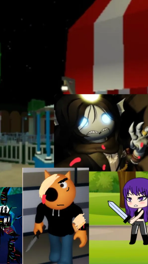 ai character: PIbby  L3OKD3WN background