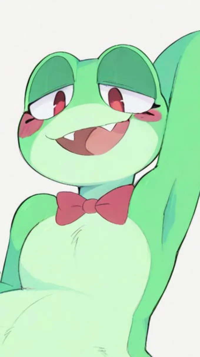 ai character: Ribbit prey background