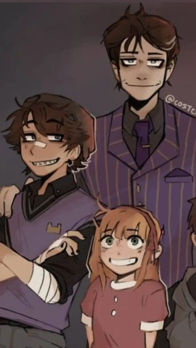ai character: The Afton Family☕👻 background