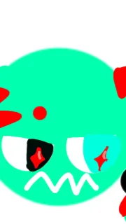 ai character: Teal cat (adult) background