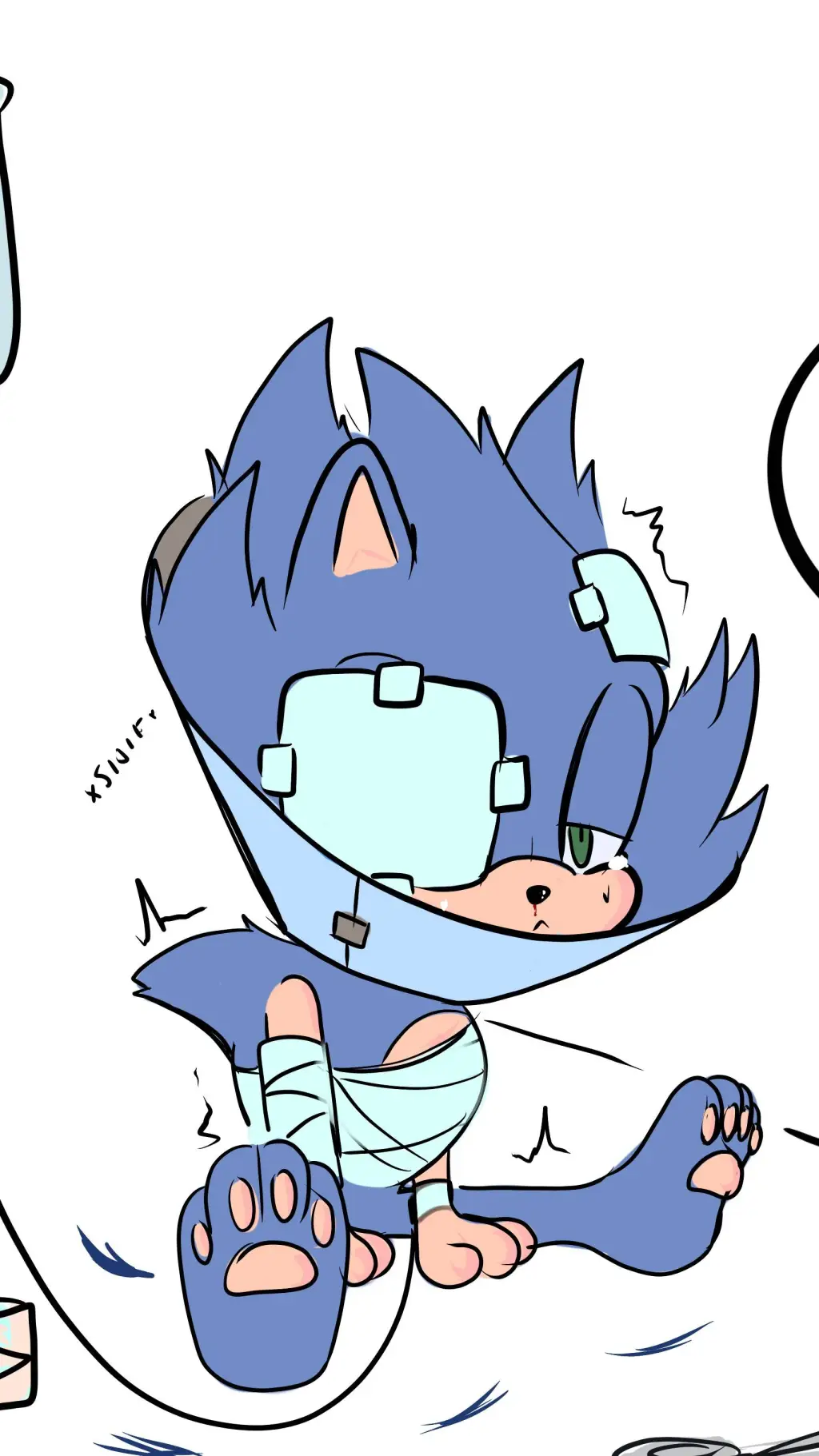 ai character: pet sonic crew  background