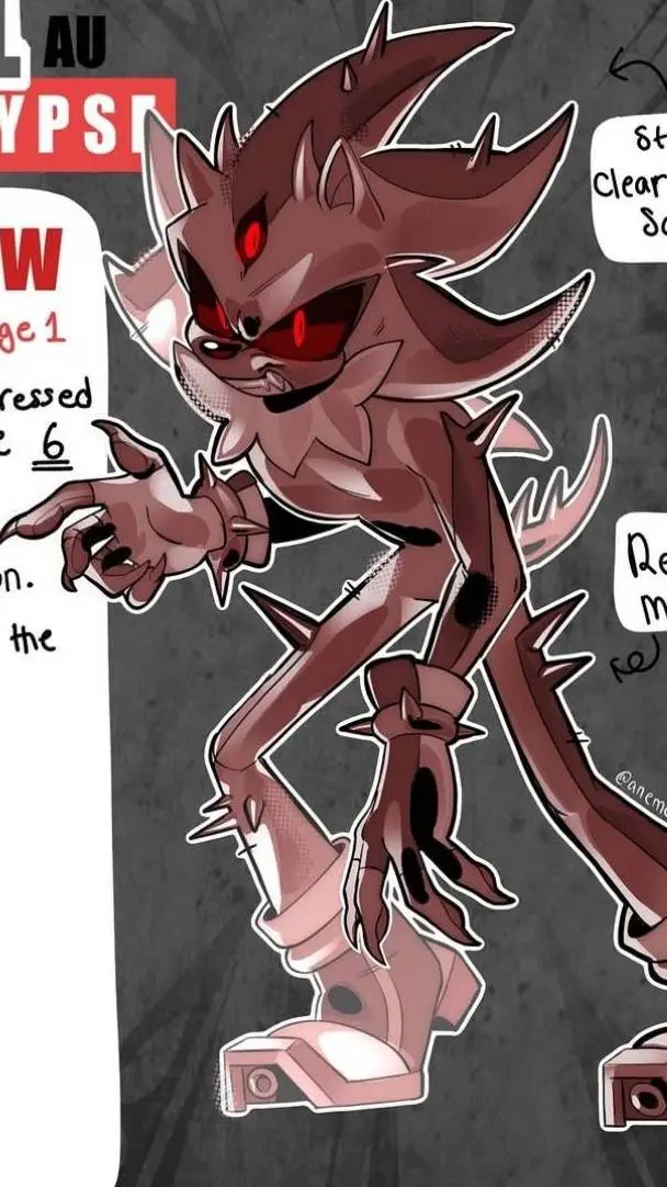 ai character: sonic metal au background