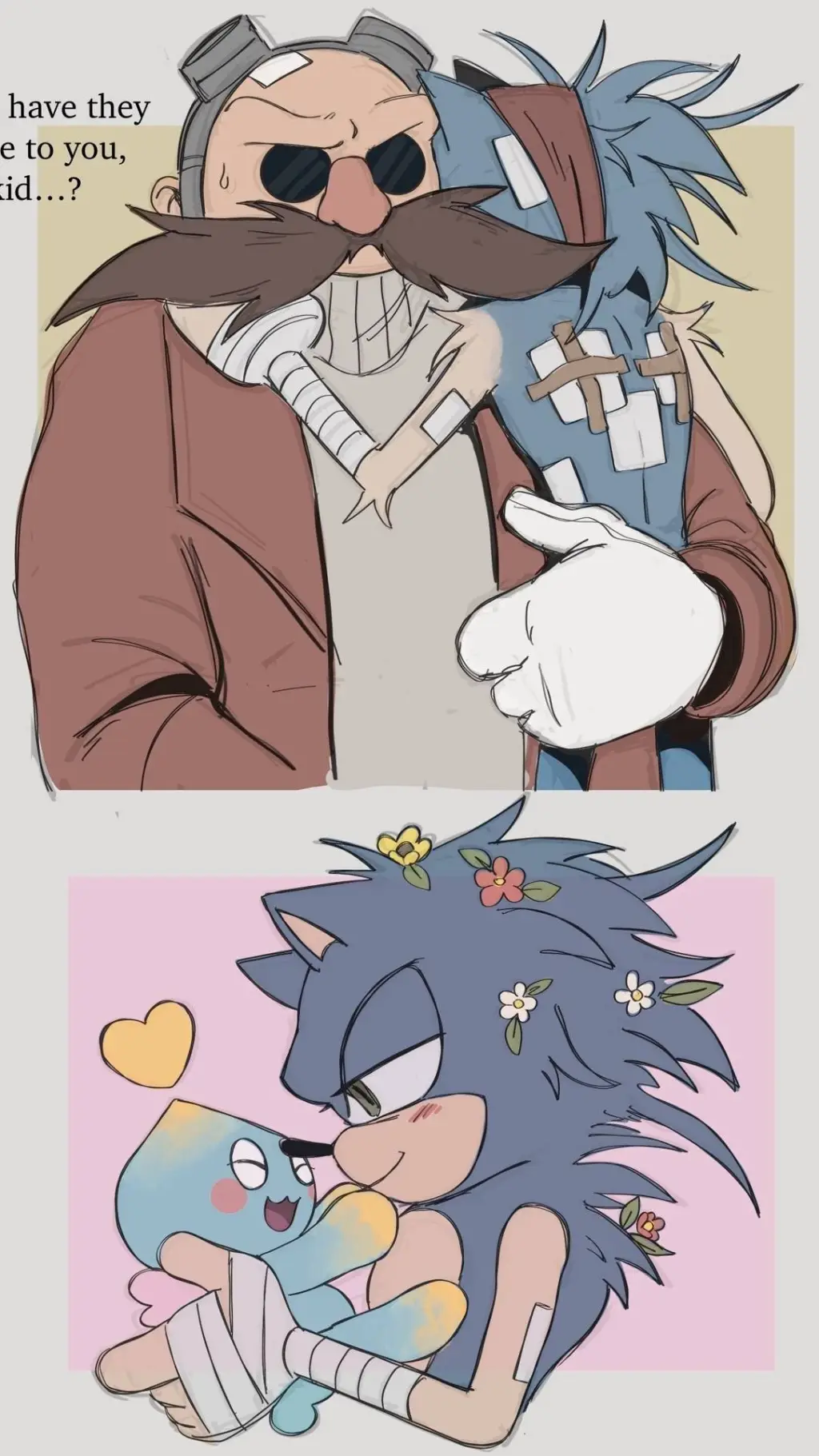 ai character: angst sonic :)  background