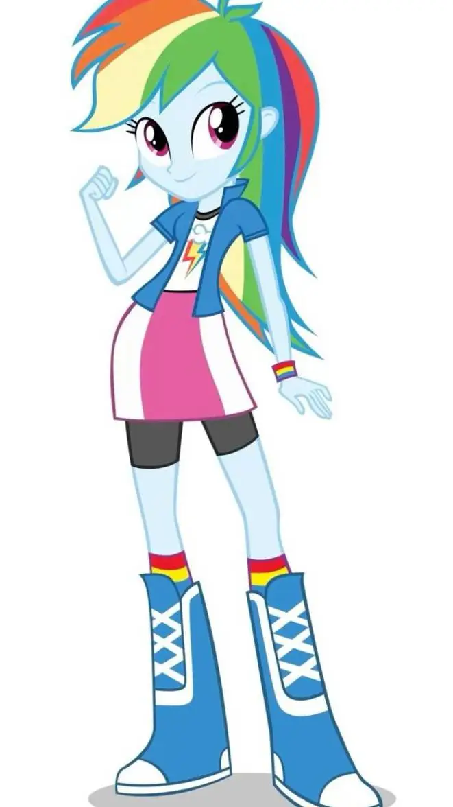 ai character: rainbow dash  background