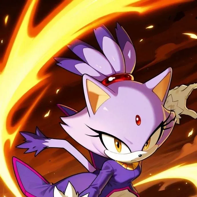 chat with ai character: blaze the cat