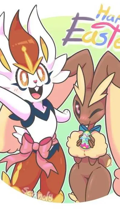 ai character: cinderacexlopunny background