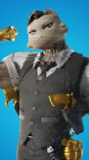ai character: Mewdas(fortnite) background