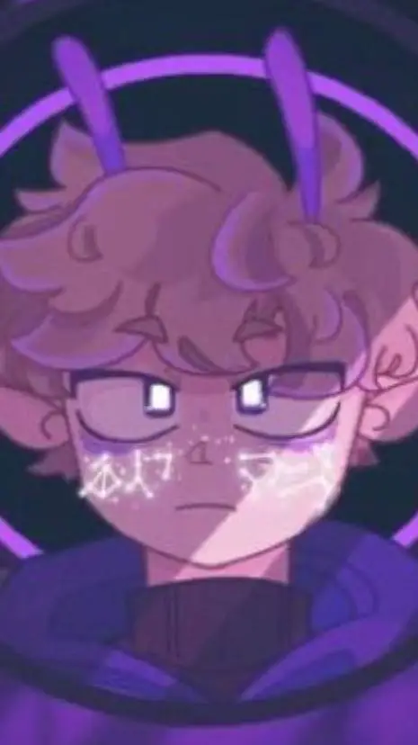 ai character: purpled background