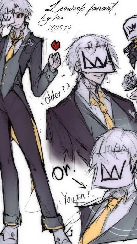 ai character: LeoWo0k background