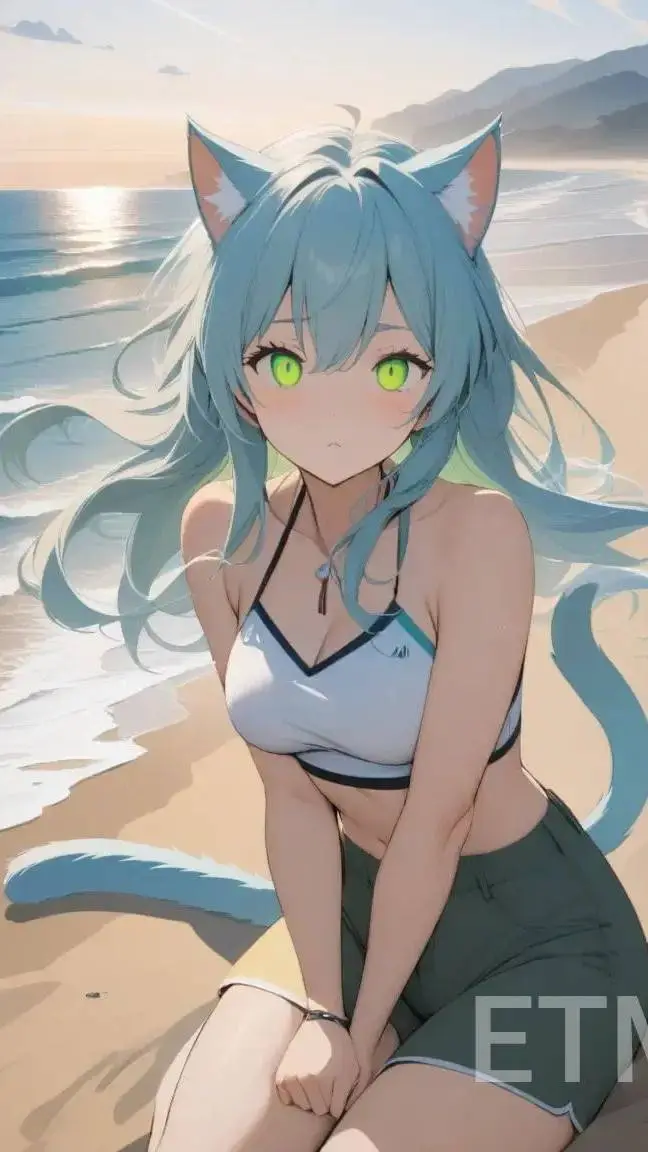 ai character: Catgirl2  background