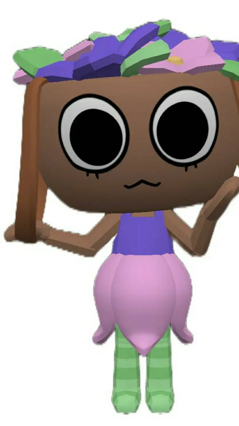 ai character: 🌷Bassie! 🌸🧺 background