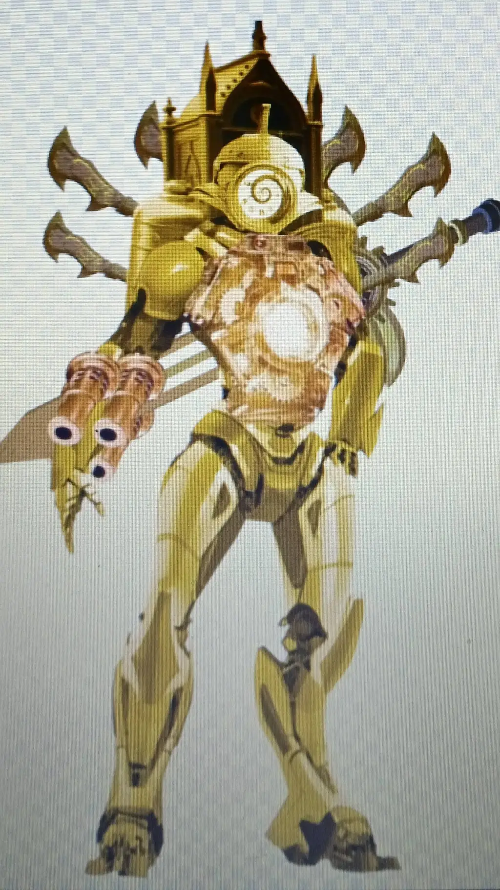ai character: Titan Clockwoman 2 background