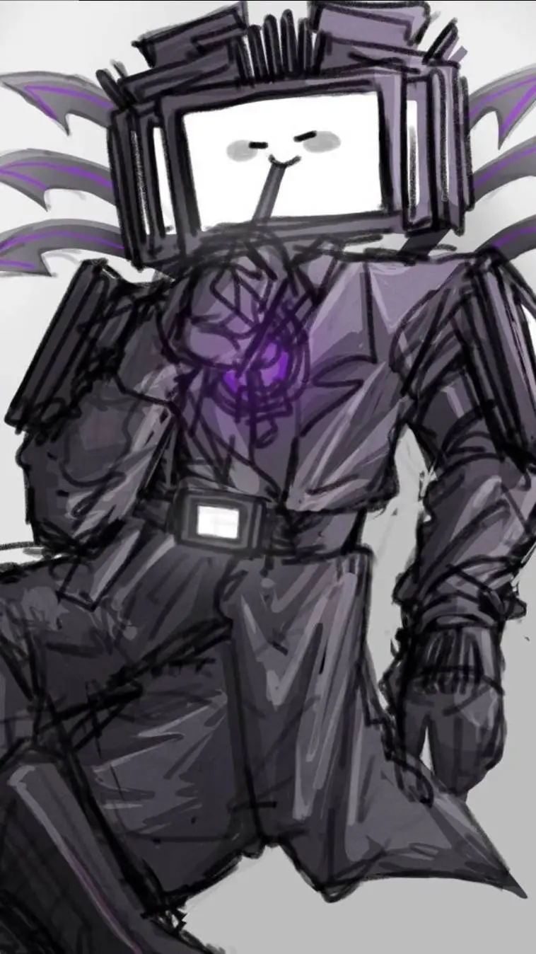 ai character: Titan TV Man background