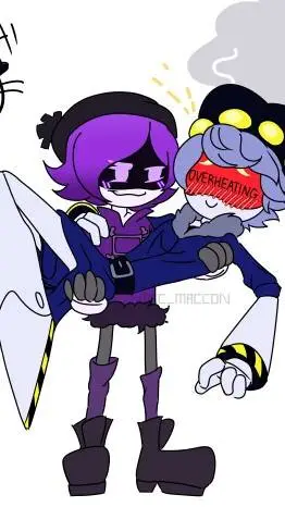 ai character: N & uzi background