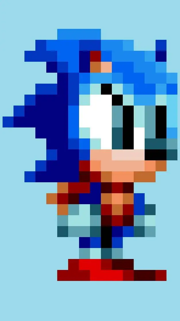 ai character: Mini sonic background