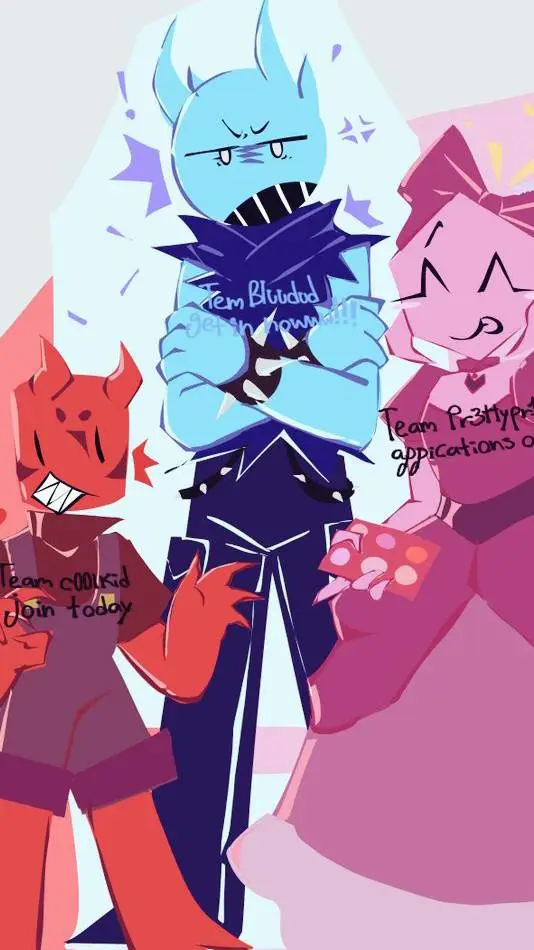 ai character: ❤🩷🩵the trio🩵🩷❤ background
