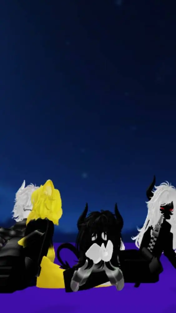 ai character: my OCS :3 🩵🪼🕷🖤🪐🤍🎉💛 background