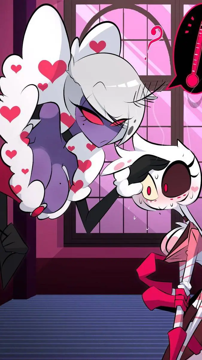 ai character: val x angel but ♀ background