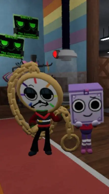 ai character: time for music/🕙X📦 background