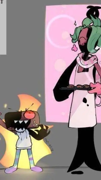 ai character: t. baker trio🍪🍓🍰 background