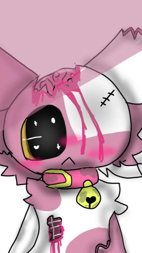 ai character: Pink cat zombie  background