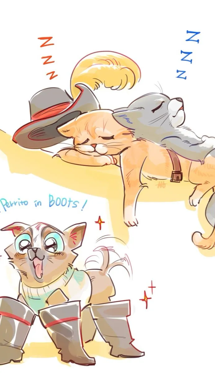 ai character: Perrito in boots background