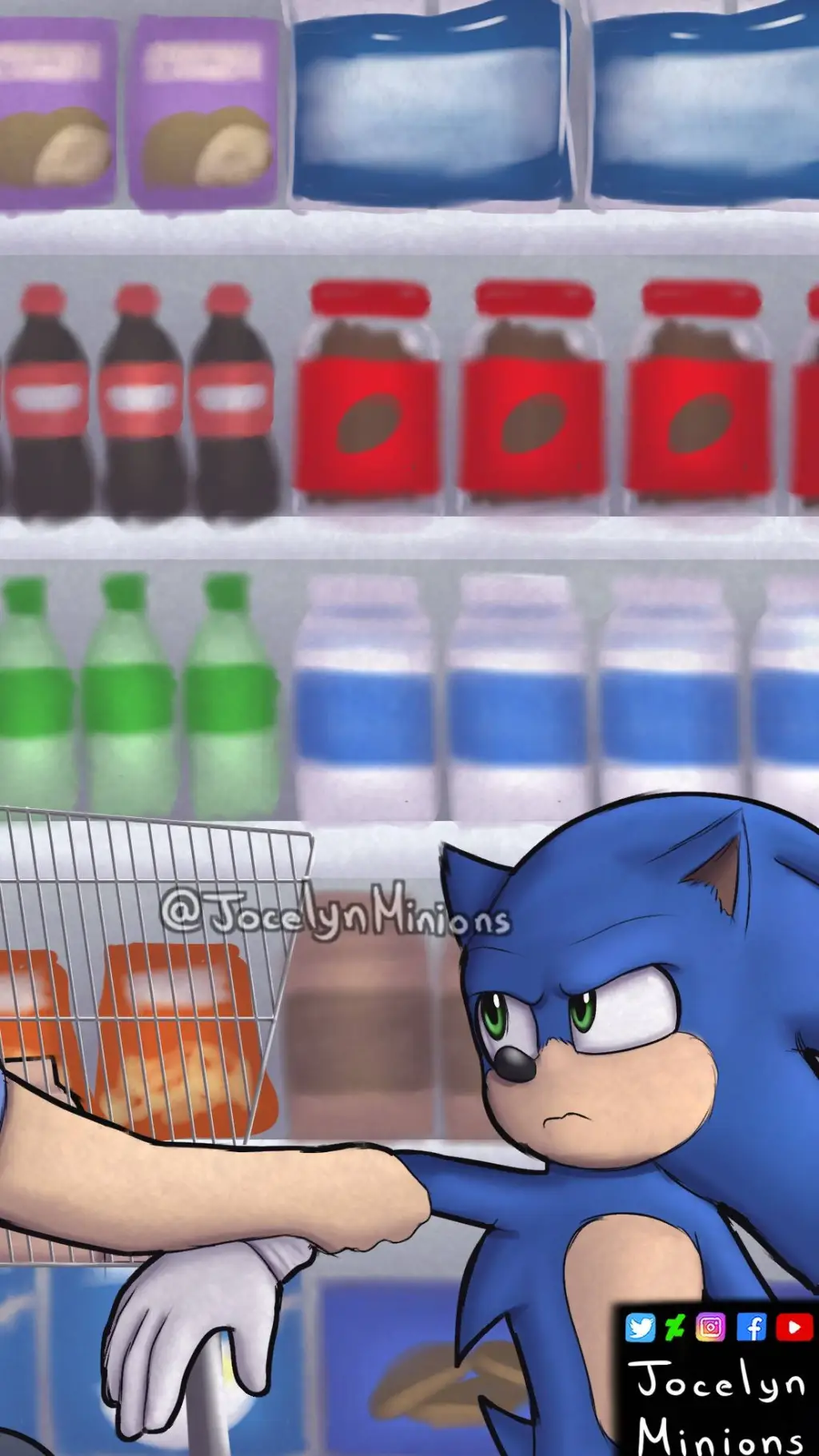 ai character: Sonic  background