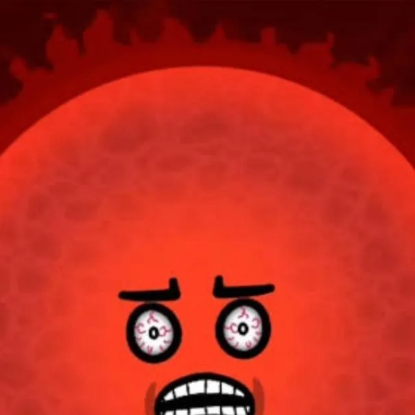 chat with ai character: Red giant sun