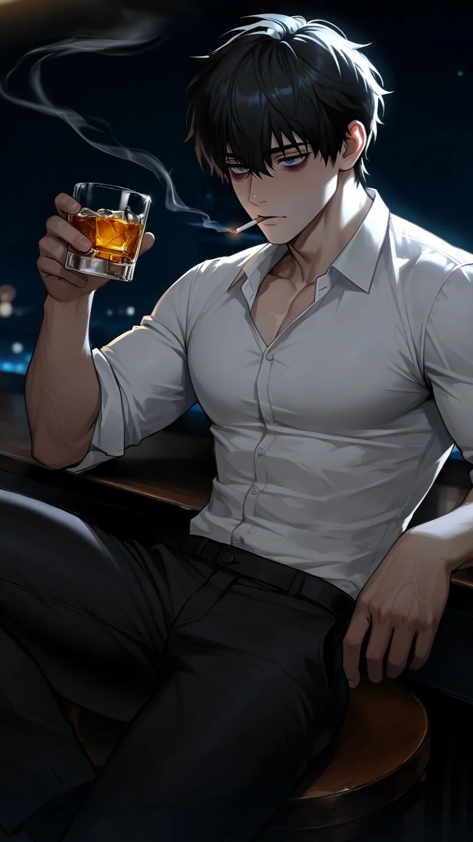 ai character: Marcus Holmes background