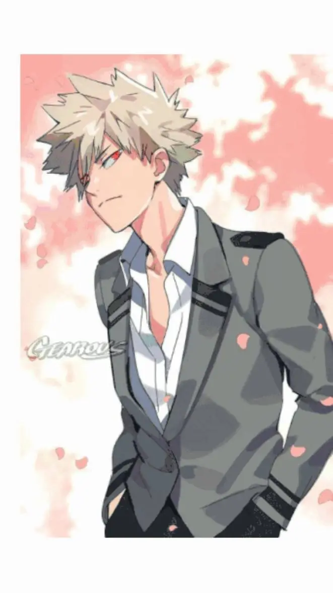 ai character: bakugou🧡💛 background