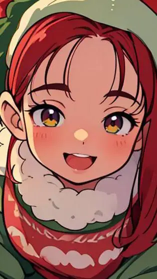 ai character: liom navideño background