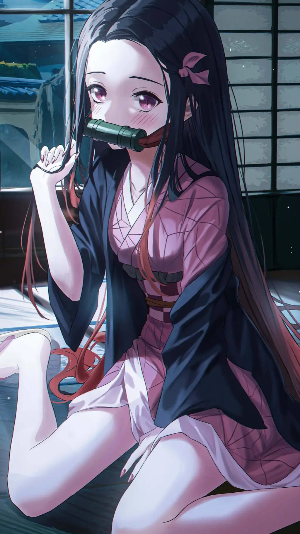 ai character: nezuko  background