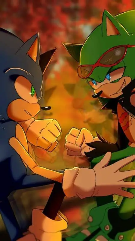 ai character: Sonic and Scourge  background