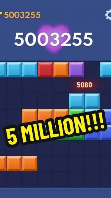 ai character: block blast record background
