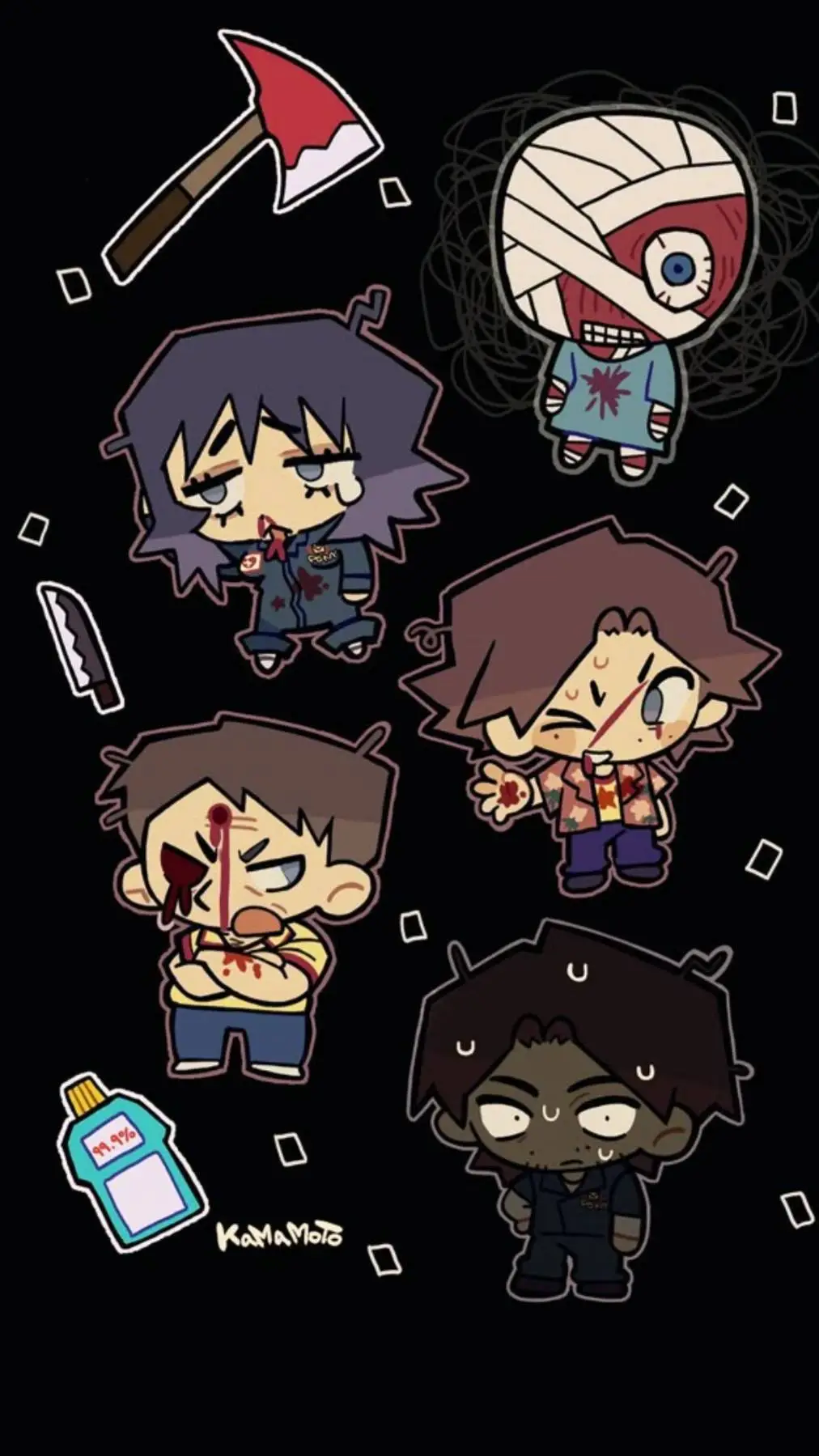 ai character: 🪓Mouthwashing🪓🔪 background