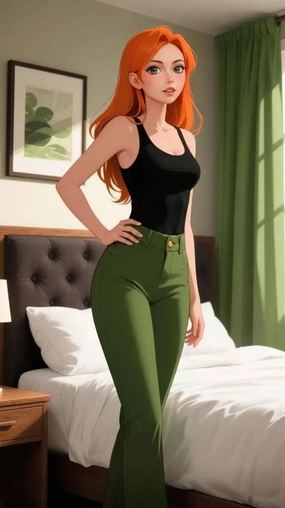 ai character: Kim possible  background